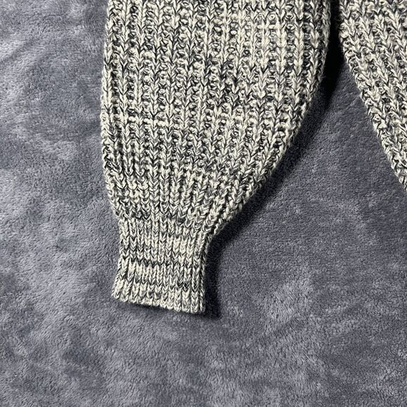 VTG 90s Fisherman Chunky Knit Crewneck Sweater Men’s L Knights Round Table Beige - Picture 9 of 12